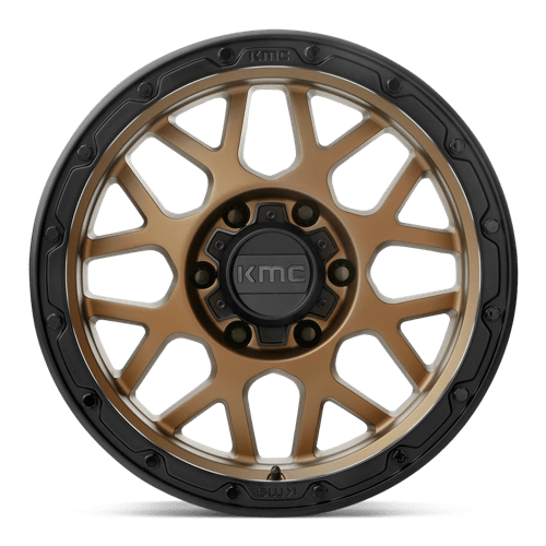 KMC Wheels Km535 Grenade Tout-terrain 17x9 6x135 -12 87.1 Bronze Mat Lèvre Noir Mat