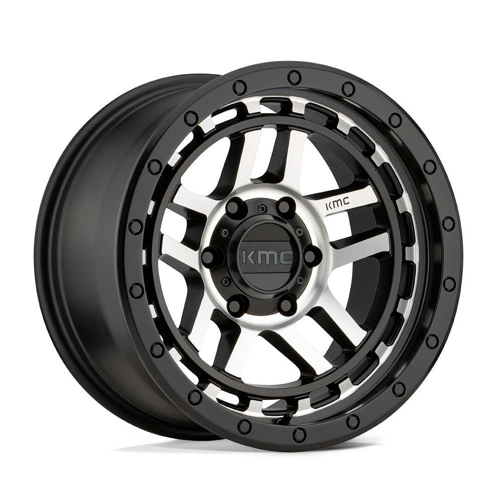 KMC Wheels Km540 Recon 17x8.5 6x139.7 18 106.1 Satin Black Machined