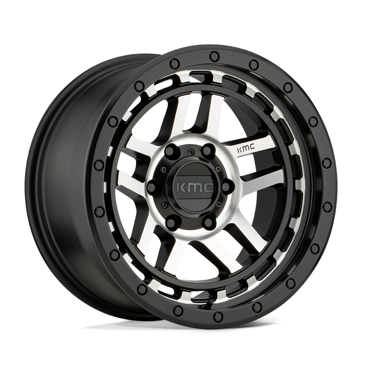 KMC Wheels Km540 Recon 17x8.5 6x139.7 18 106.1 Satin Black Machined