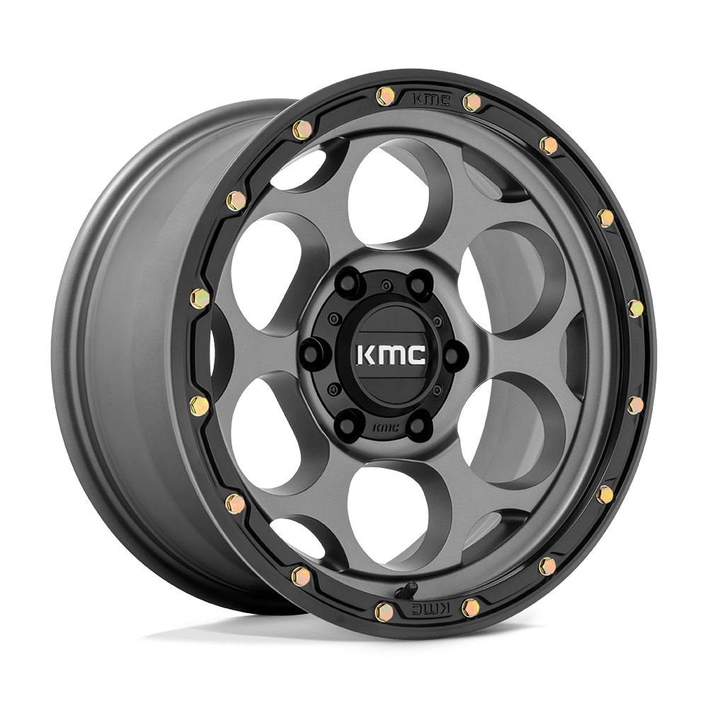 KMC Wheels Km541 Dirty Harry 20x9 5x127 0 71.5 Satin Gray With Black Lip