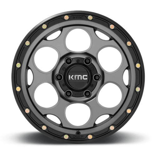 KMC Wheels Km541 Dirty Harry 20x9 6x135 0 87.1 Satin Gray With Black Lip
