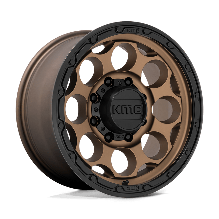 KMC Wheels Km541 Dirty Harry 17x8.5 8x165.1 0 125.1 Bronze Mat Avec Lèvre Noire