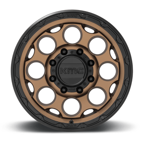 KMC Wheels Km541 Dirty Harry 17x8.5 8x165.1 0 125.1 Bronze Mat Avec Lèvre Noire