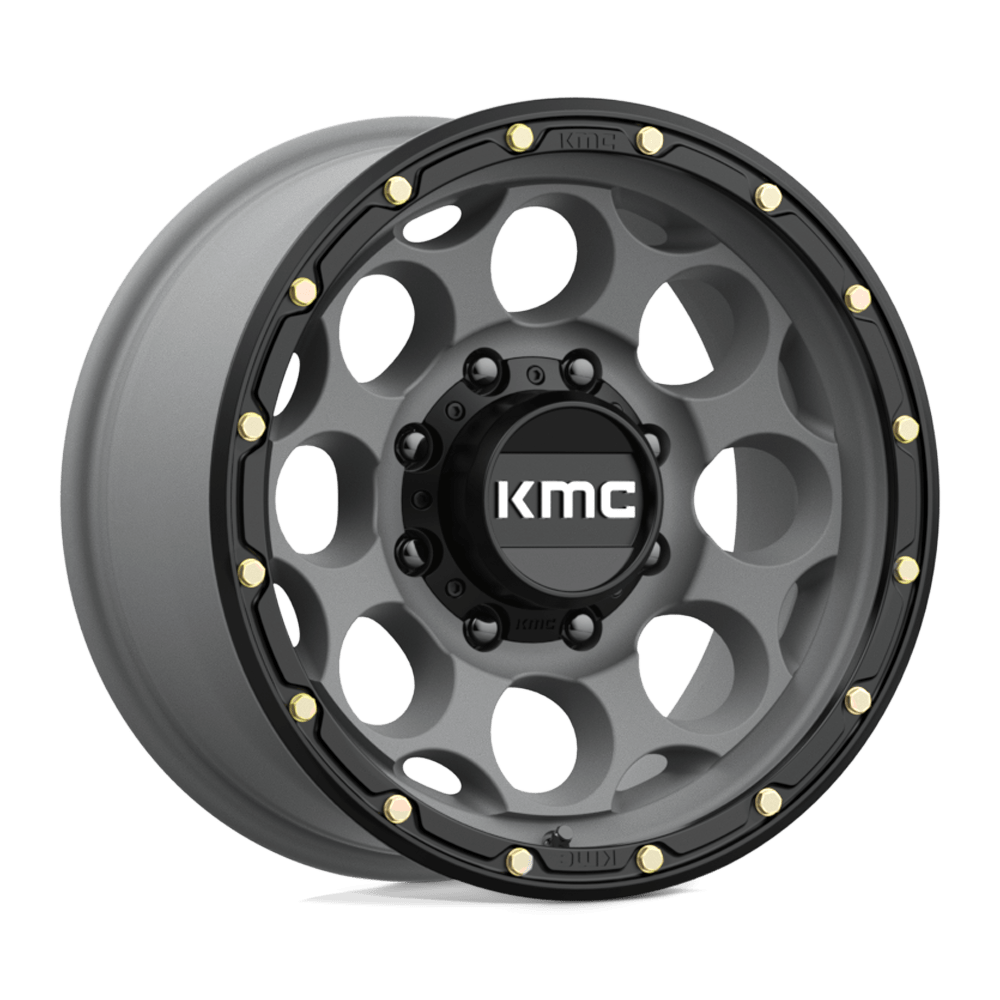 KMC Wheels Km541 Dirty Harry 17x8.5 8x170 0 125.1 Satin Gray With Black Lip