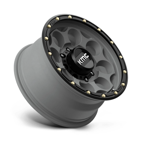 KMC Wheels Km541 Dirty Harry 17x8.5 8x165.1 0 125.1 Gris Satiné Avec Lèvre Noire