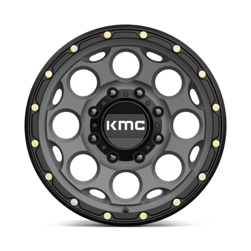 KMC Wheels Km541 Dirty Harry 17x8.5 8x165.1 0 125.1 Gris Satiné Avec Lèvre Noire