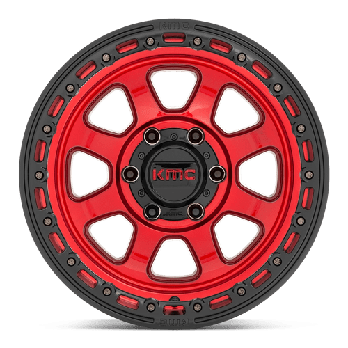 KMC Km548 Chase 18x9 8x180 18 124.2 Candy Red With Black Lip