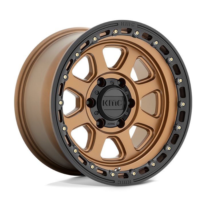 KMC Wheels Km548 Chase 20x9 8x180 0 124.2 Matte Bronze With Black Lip