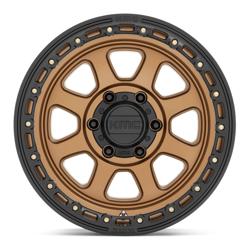 KMC Km548 Chase 18x9 8x165.1 18 125.1 Matte Bronze With Black Lip