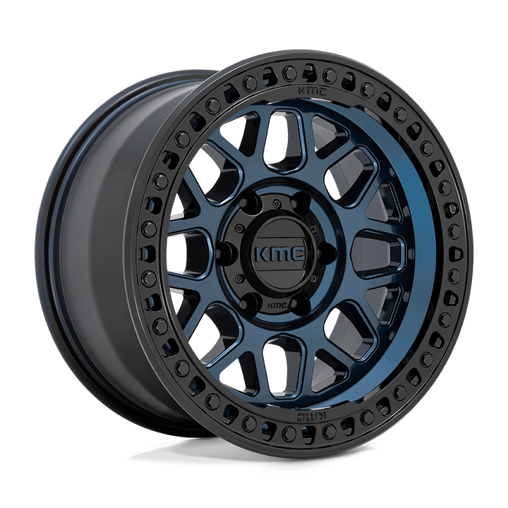 KMC Km549 Grs 17x9 5x139.7 18 78.1 Midnight Blue With Gloss Black Lip