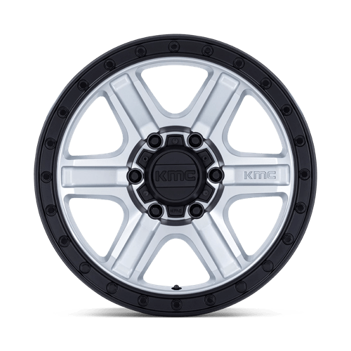 KMC Km551 Outrun 17x8.5 6x135 18 87.1 Usiné avec lèvre noire brillante