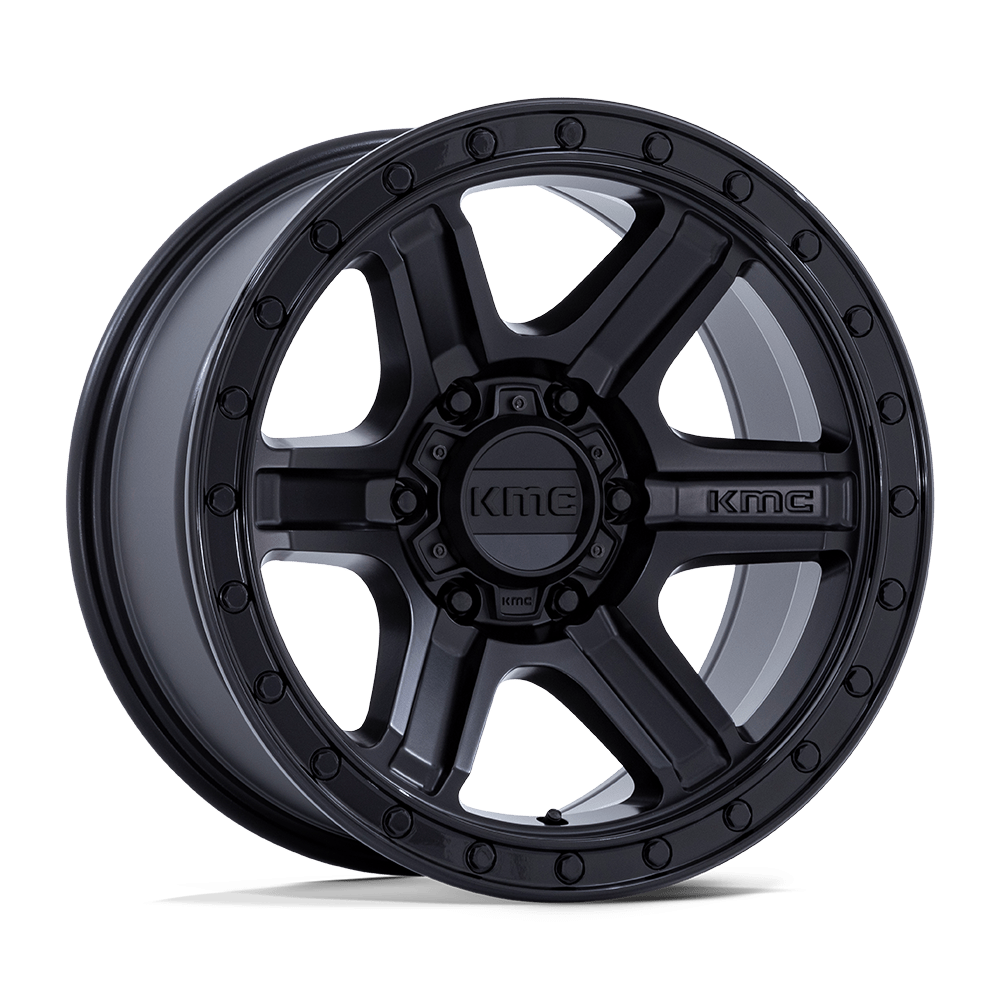 KMC Km551 Outrun 18x9 6x139.7 18 106.1 Matte Black With Gloss Black Lip