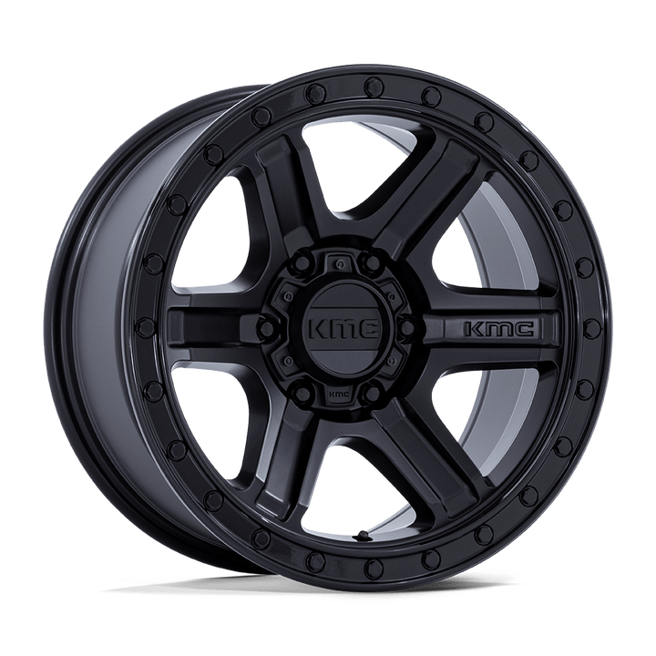 KMC Km551 Outrun 18x9 6x139.7 18 106.1 Matte Black With Gloss Black Lip