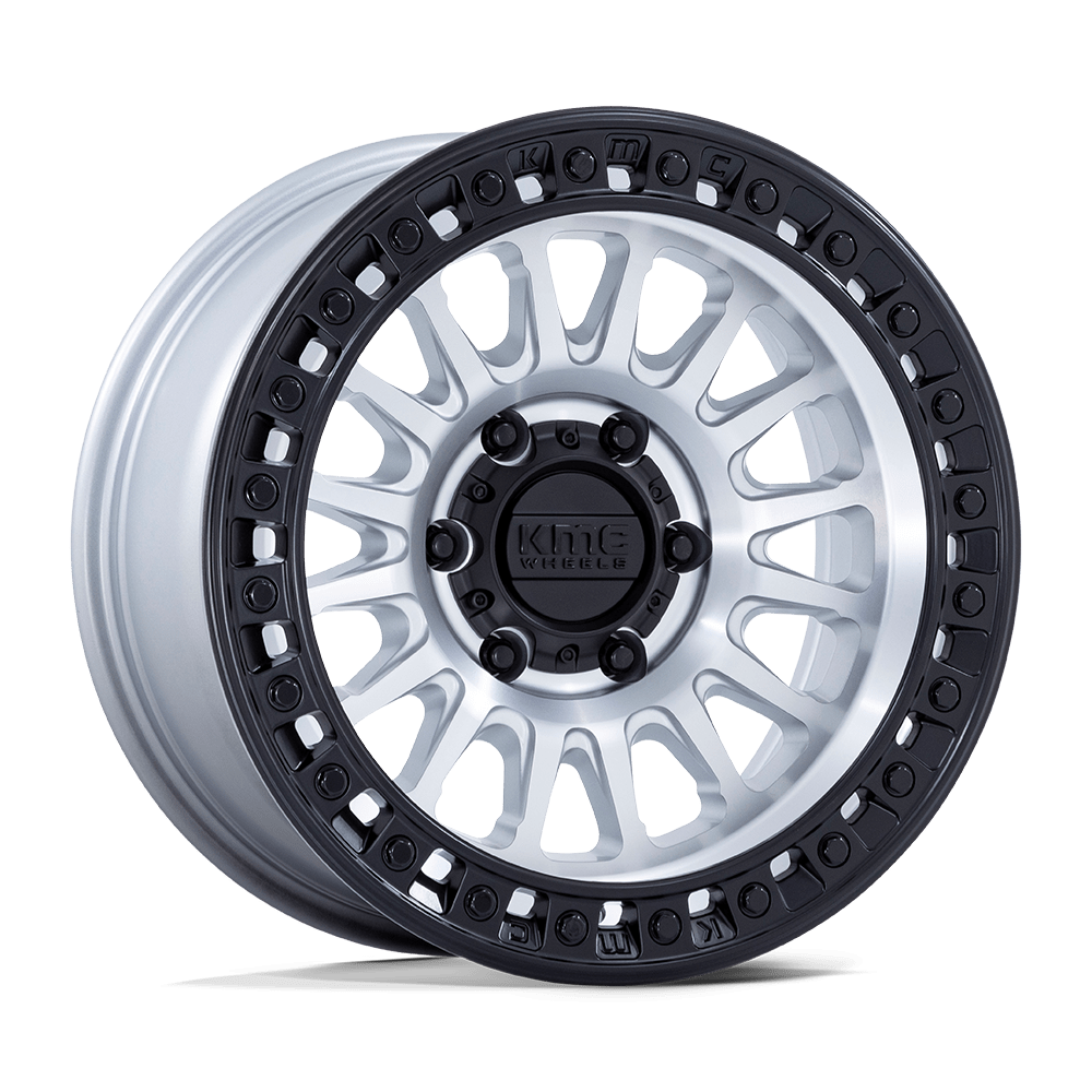 KMC Km552 Ims 18x9 6x114.3 18 66.06 Machined Matte Black Lip