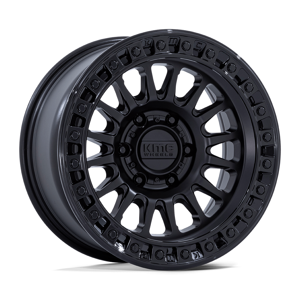 KMC Km552 Ims 20x9 6x139.7 0 106.1 Matte Black Gloss Black Lip