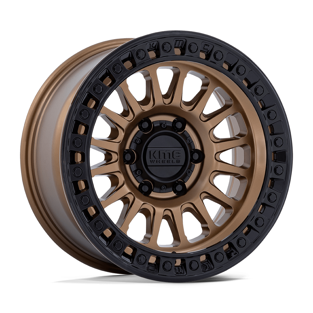 KMC Km552 Ims 18x9 8x180 18 124.2 Matte Bronze W Gloss Black Lip