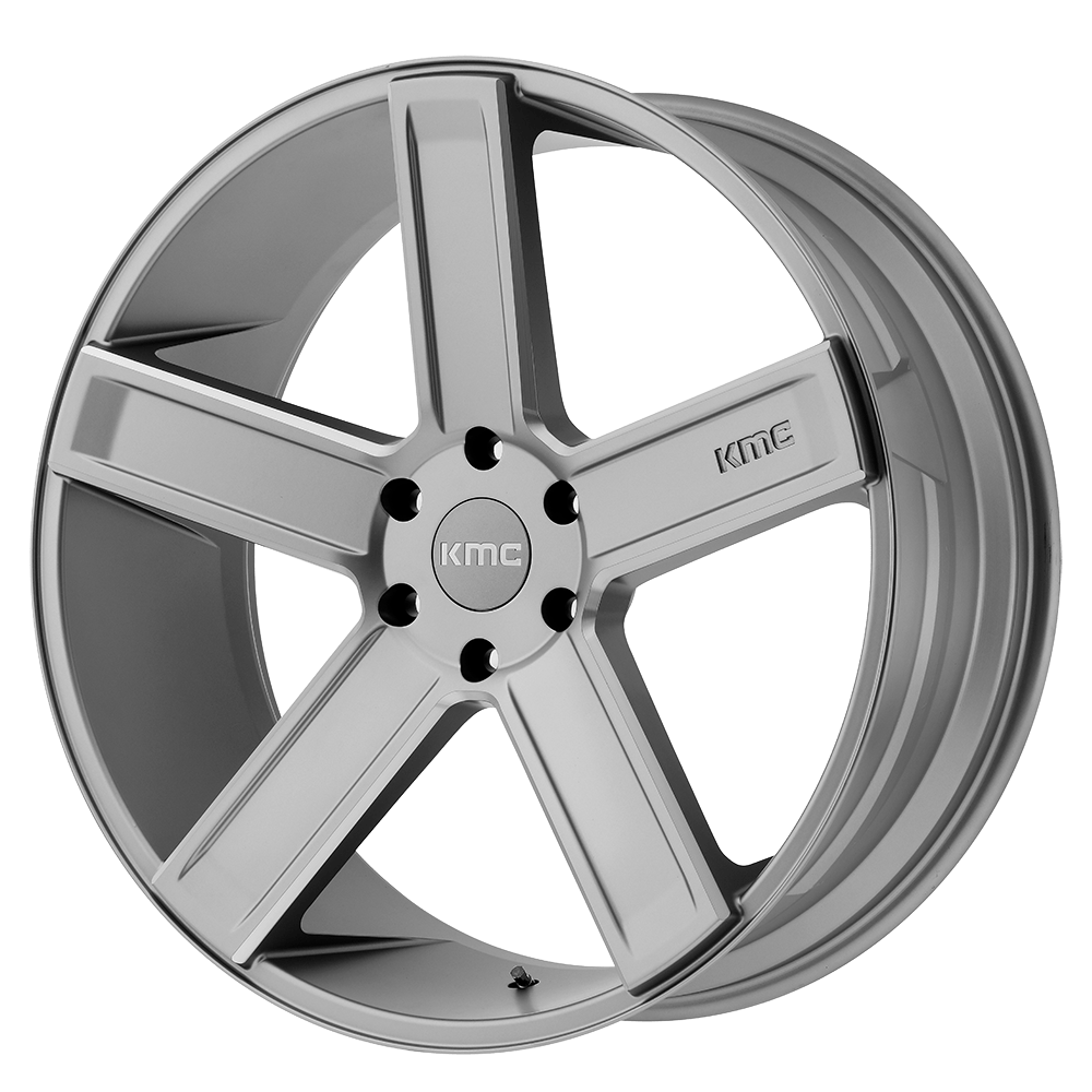 KMC Wheels Km702 Duece 20x8.5 6x139.7 15 106.1 Satin Gray Milled