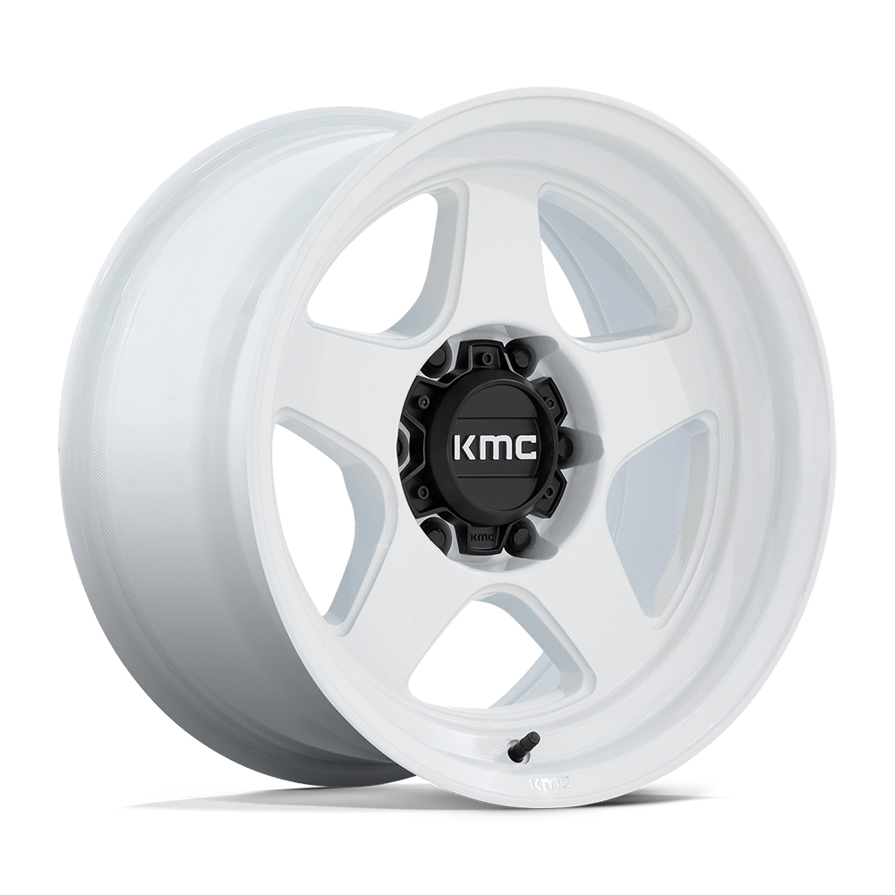 KMC Km728 Lobo 17x8.5 6x135 -10 87.1 Blanc Brillant