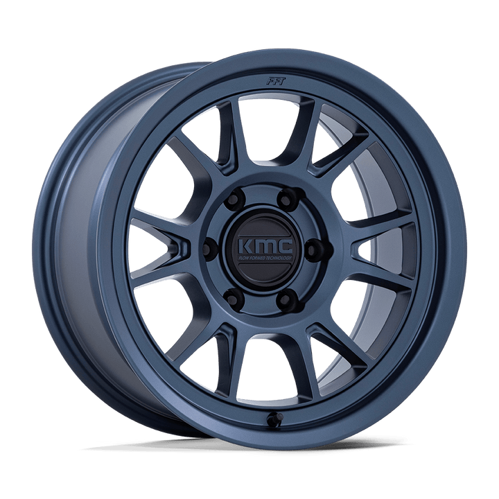 KMC Km729 Gamme 17x8.5 6x114.3 -10 66.06 Bleu Métallisé