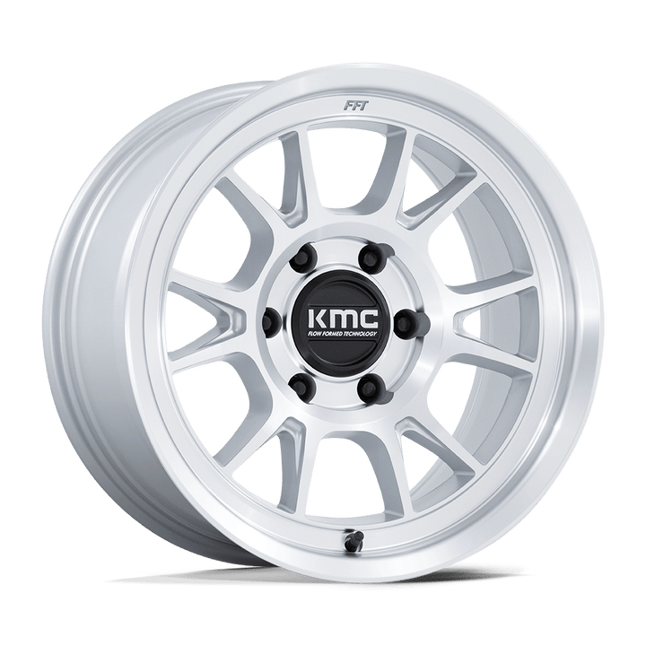 KMC Km729 Range 17x8.5 6x120 -10 66.9 Gloss Silver With Machined Face