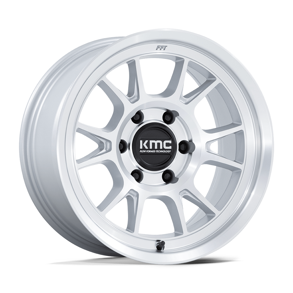 KMC Km729 Gamme 17x8.5 6x139.7 0 106.1 Argent brillant avec face usinée