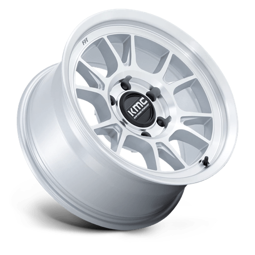 KMC Km729 Gamme 17x8.5 6x114.3 0 66.06 Argent brillant avec face usinée