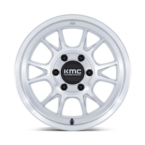 KMC Km729 Gamme 17x8.5 6x139.7 0 106.1 Argent brillant avec face usinée