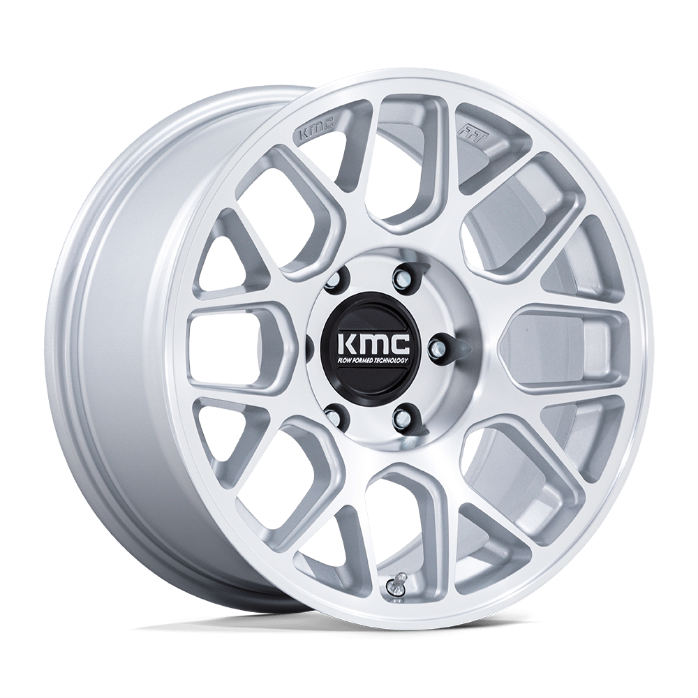Hachette KMC Km730 17x8,5 6x135 25 87,1 Argent brillant avec face usinée