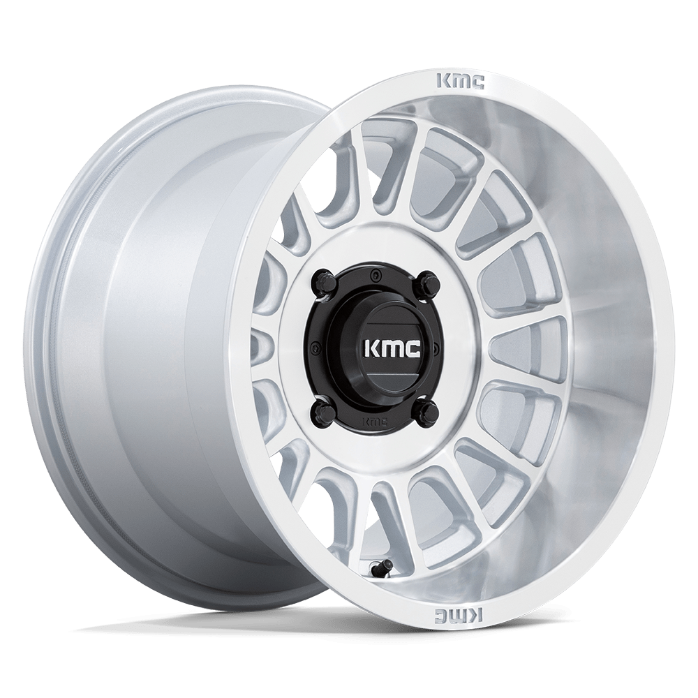 KMC Powersports KS138 Impact UTV 15x10 4x156 0 115.1 Argent avec face usinée