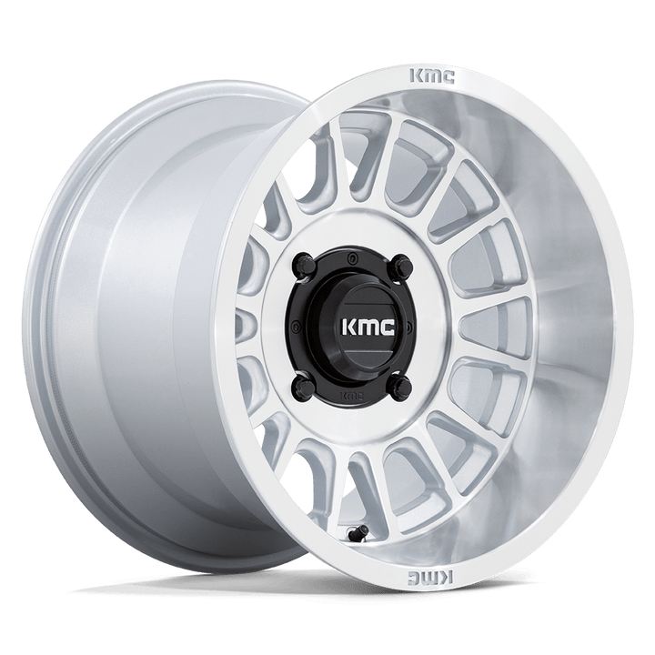 KMC Powersports KS138 Impact UTV 15x10 4x156 0 115.1 Argent avec face usinée