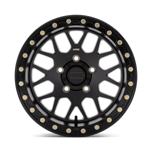 KMC ROUES POWERSPORTS KS235 GRENADE BEADLOCK 14X7 4X156 38 132 NOIR SATINÉ