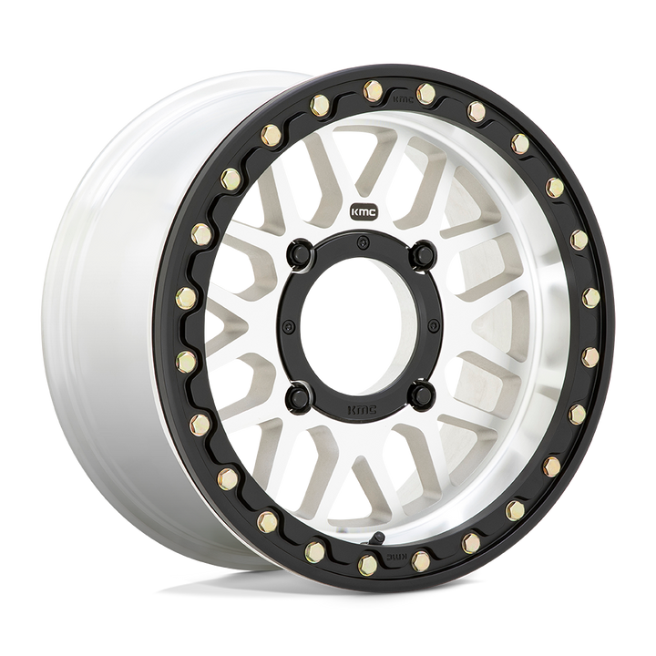 KMC Powersports KS235 Grenade Beadlock 15x7 4x137 10 112.1 Machined