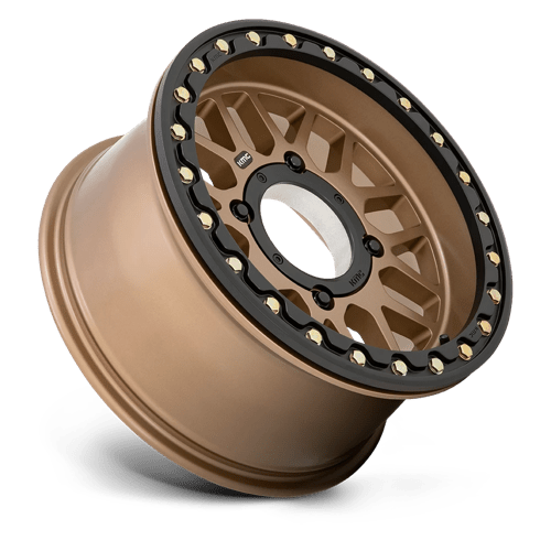 KMC WHEELS POWERSPORTS KS235 GRENADE BEADLOCK 15X6 4X156 38 132 SATIN BRONZE