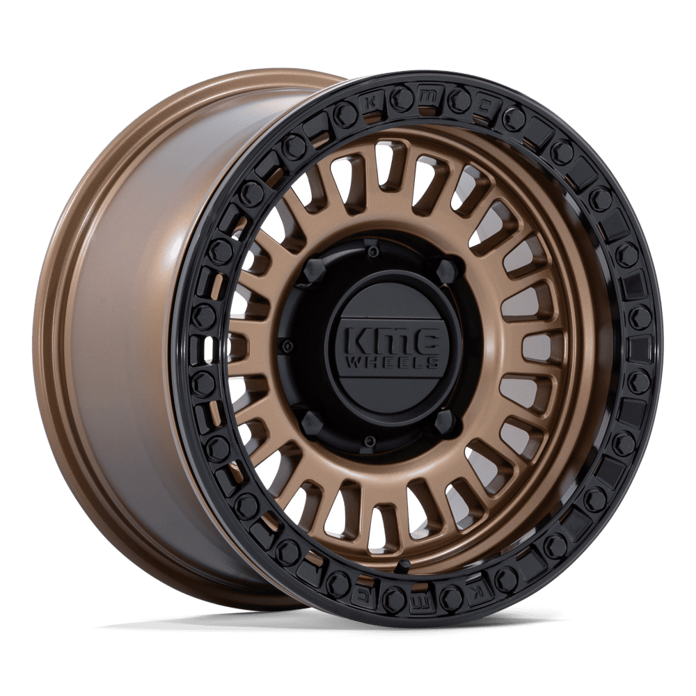 KMC Powersports Ks242 Aztec Utv Beadlock 15x7 4x156 38 115.1 Matte Bronze Matte Black Rg