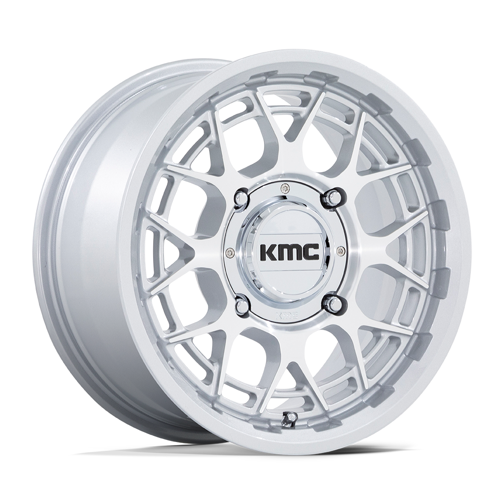 KMC Powersports Ks139 Technic UTV 15x7 4x156 38 115.1 Argent brillant usiné