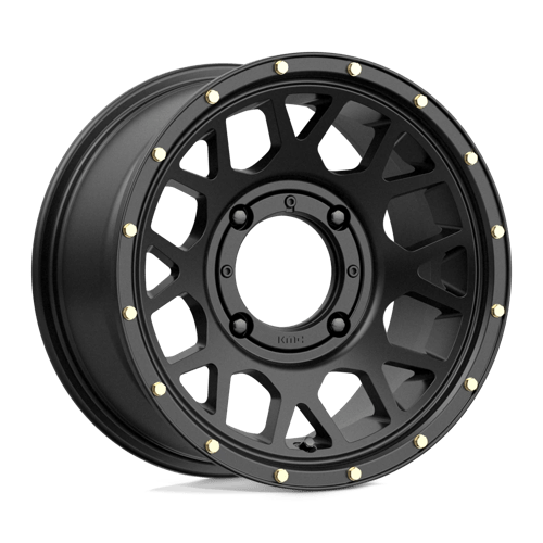 KMC WHEELS POWERSPORTS KS135 GRENADE 14X7 4X137 10 112.1 SATIN BLACK