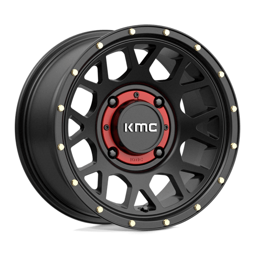 KMC WHEELS POWERSPORTS KS135 GRENADE 14X7 4X137 10 112.1 SATIN BLACK