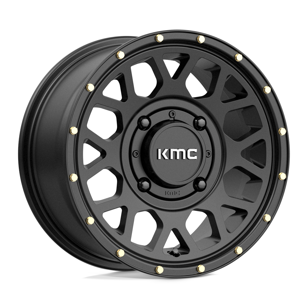 KMC WHEELS POWERSPORTS KS135 GRENADE 14X7 4X156 38 132 SATIN BLACK