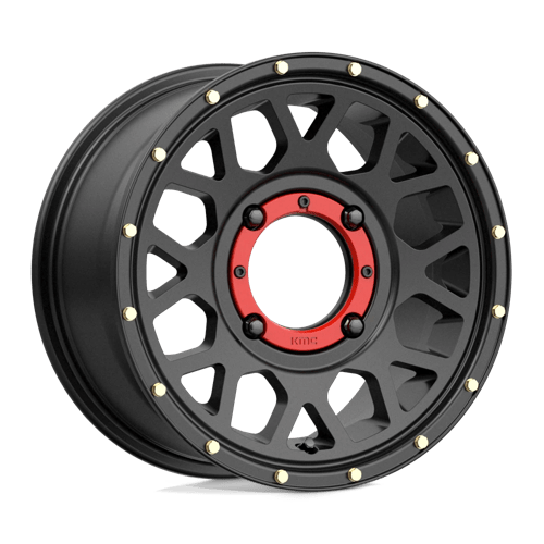 KMC WHEELS POWERSPORTS KS135 GRENADE 14X7 4X156 38 132 SATIN BLACK