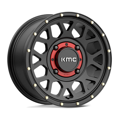KMC WHEELS POWERSPORTS KS135 GRENADE 14X7 4X137 38 112.1 SATIN BLACK
