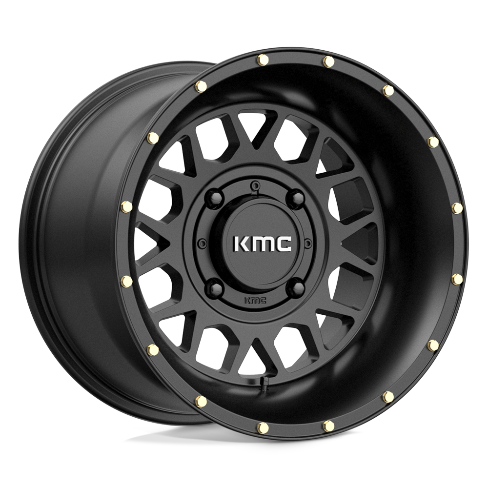 KMC WHEELS POWERSPORTS KS135 GRENADE 15X10 4X137 0 112.1 SATIN BLACK
