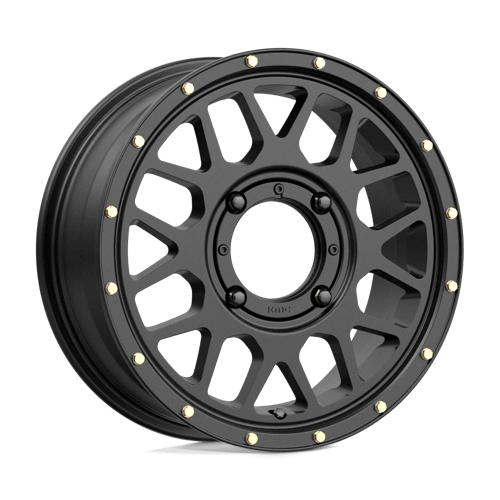 KMC WHEELS POWERSPORTS KS135 GRENADE 15X6 4X137 38 112.1 SATIN BLACK