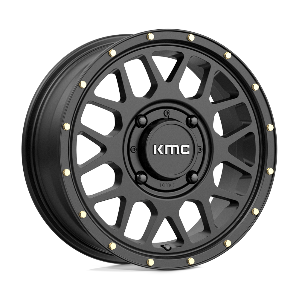 KMC WHEELS POWERSPORTS KS135 GRENADE 15X6 4X137 38 112.1 SATIN BLACK