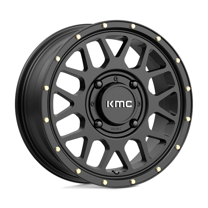 KMC WHEELS POWERSPORTS KS135 GRENADE 15X6 4X137 38 112.1 SATIN BLACK