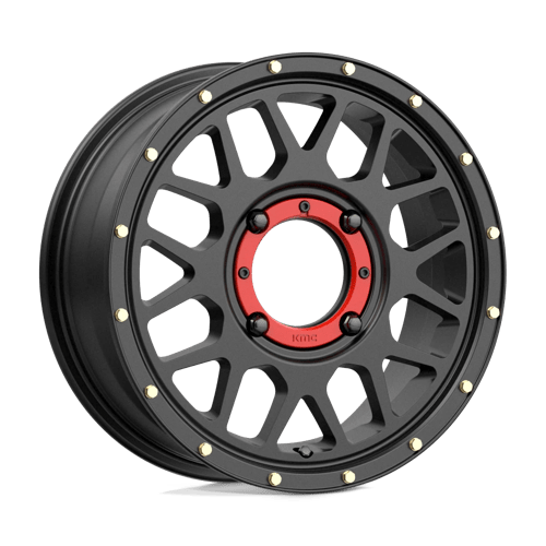 KMC WHEELS POWERSPORTS KS135 GRENADE 15X6 4X137 38 112.1 SATIN BLACK