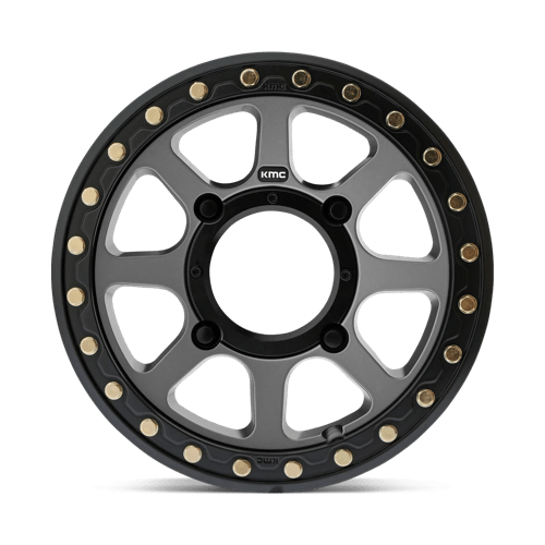 KMC ROUES POWERSPORTS KS234 ADDICT 2 BEADLOCK 15X6 4X137 38 112.1 GRIS SATINÉ