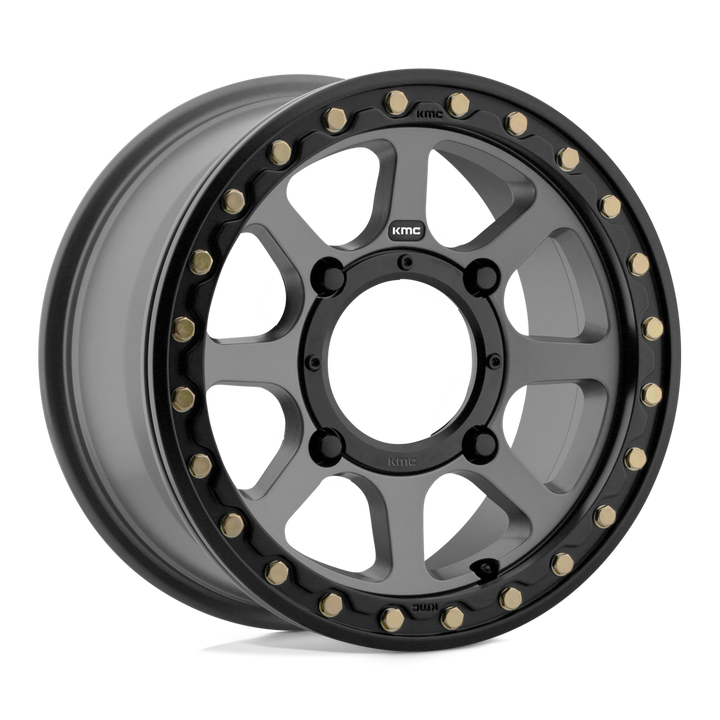 KMC WHEELS POWERSPORTS KS234 ADDICT 2 BEADLOCK 15X6 4X156 38 132 SATIN GRAY
