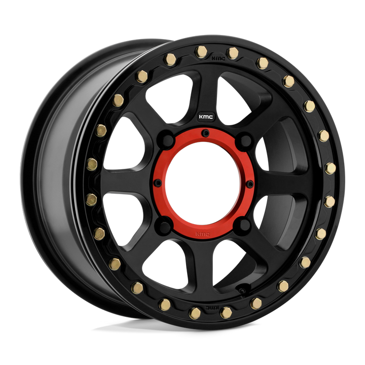 KMC WHEELS POWERSPORTS KS234 ADDICT 2 BEADLOCK 15X6 4X156 38 132 SATIN BLACK
