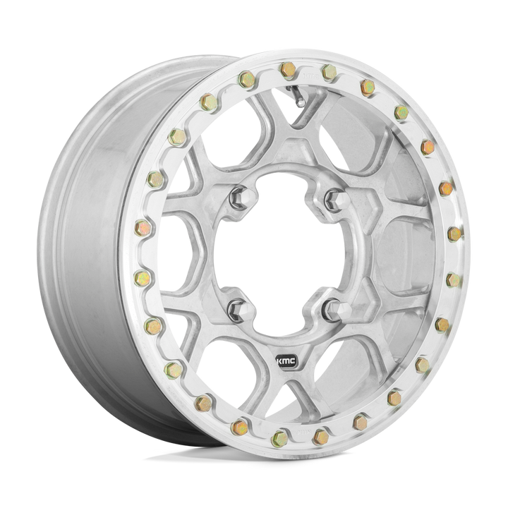 KMC WHEELS POWERSPORTS KS433 MESA BEADLOCK FORGED 15X6 4X137 38 99.1 RAW MACHINED FORGED