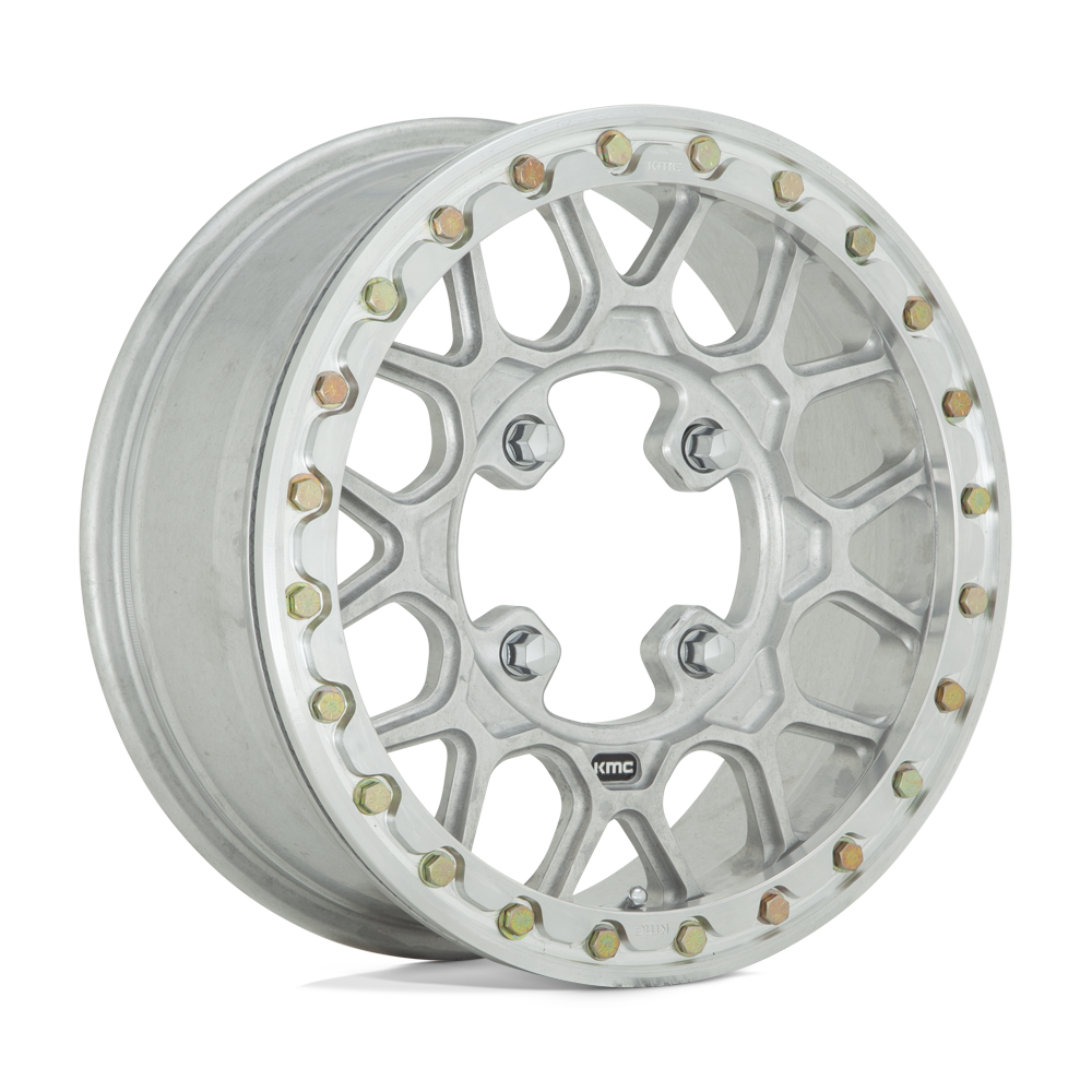 KMC WHEELS POWERSPORTS KS435 GRENADE BEADLOCK FORGED 15X6 4X156 38 119.1 RAW MACHINED FORGED